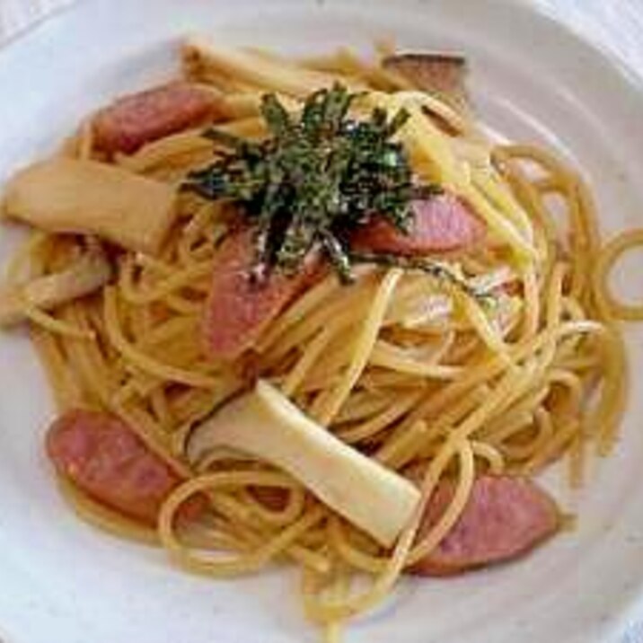 めんつゆとバターで 簡単和風パスタ レシピ 作り方 By ミニーちゃん 楽天レシピ
